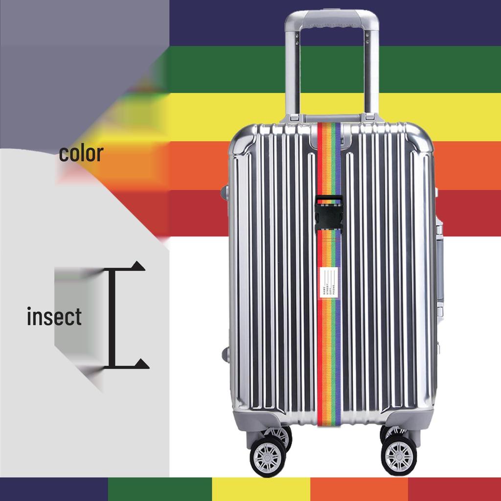 Однословный ремень для багажа с пряжкой: Надежный упаковочный ремень с фиксацией для чемоданов и тележек для трансграничных путешествий