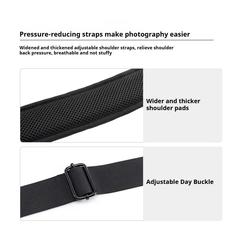 Single Shoulder Crossbody Camera Bag Contrasting Color Large Capacity Water-Proof SLR Digital Photography Bag