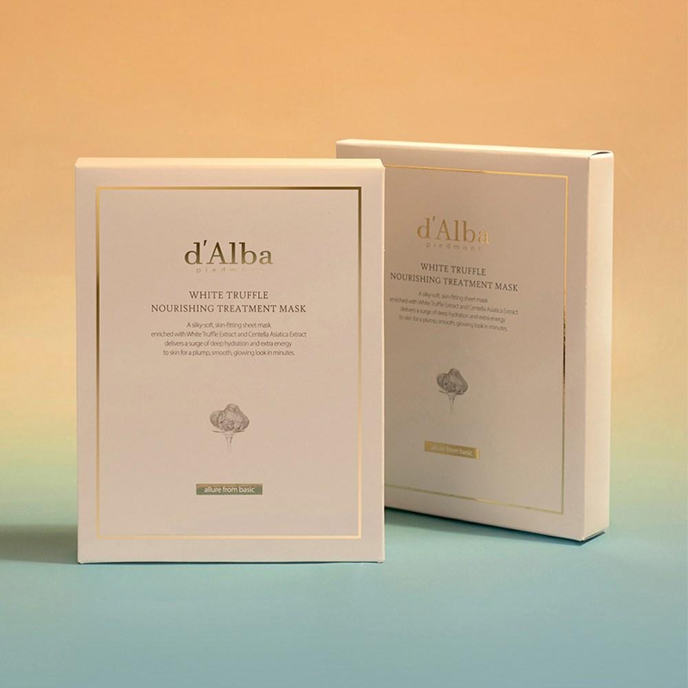 d'Alba Питательная лечебная маска White Truffle 25 мл x 10 шт. + Балансирующее веганское очищающее средство 3 мл x 3 шт. Набор, 2 набора