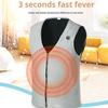 Heated Vest V-Neck Sleeveless Electric Waistcoat Battery Powered Jacket Vest 3 Temperature Heating Levels Waterproof Heated Vest