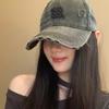 Американская ретро рваная бейсболка для женщин на весну и лето Новая стирка и старая Универсальная бейсболка Подчеркивающая их лица и маленькие шляпки