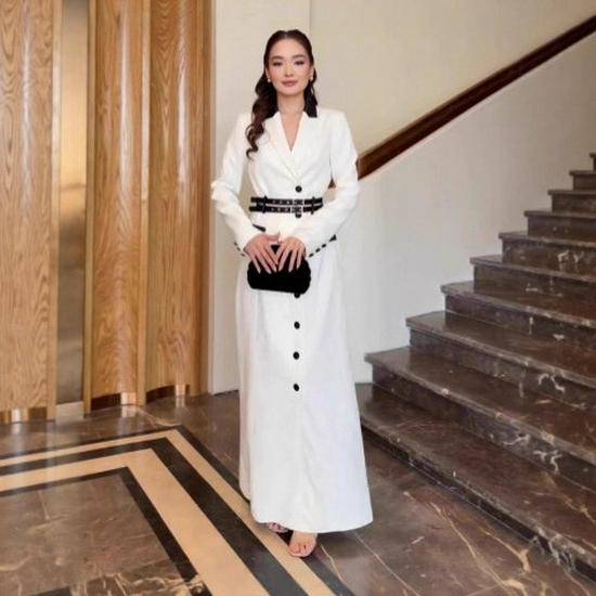 2025 Осень Высококачественное Приталенное Платье с Длинным Рукавом и Элегантным Стилем