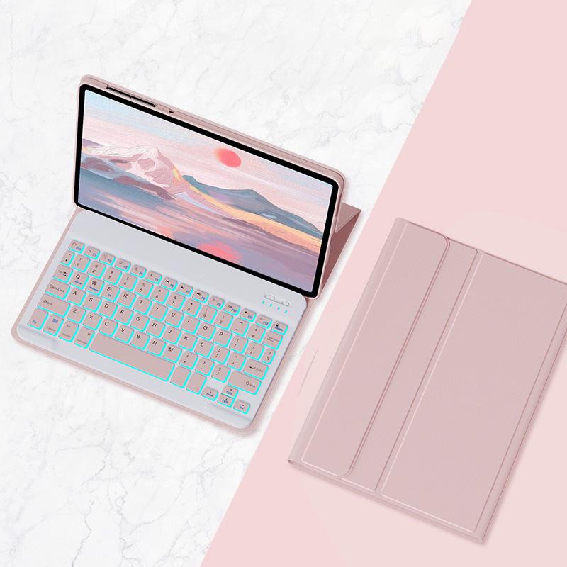 Планшет Huawei SE: Bluetooth-клавиатура с подсветкой и магнитный кожаный чехол для MatePad 11 Air 12