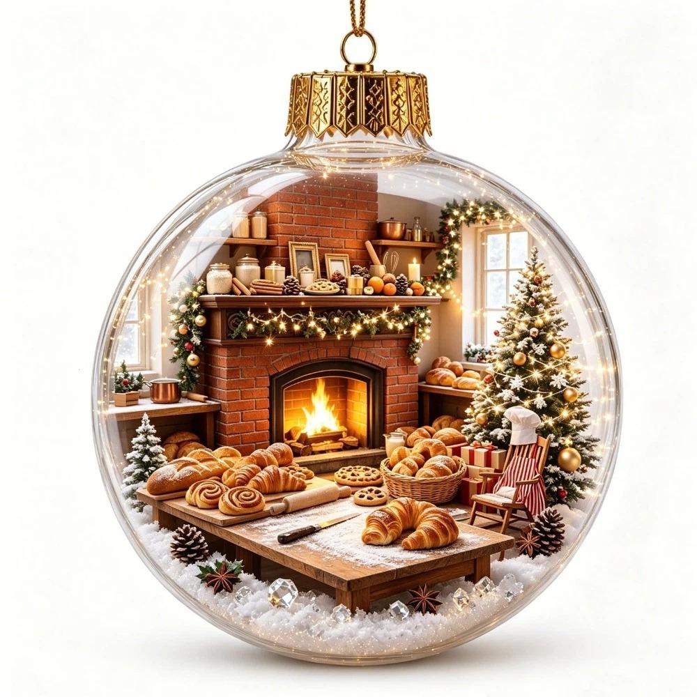 Shatterproof Light-Up Hanging Ball Ornaments LED Christmas Tree Globe Decor Outdoor Decor