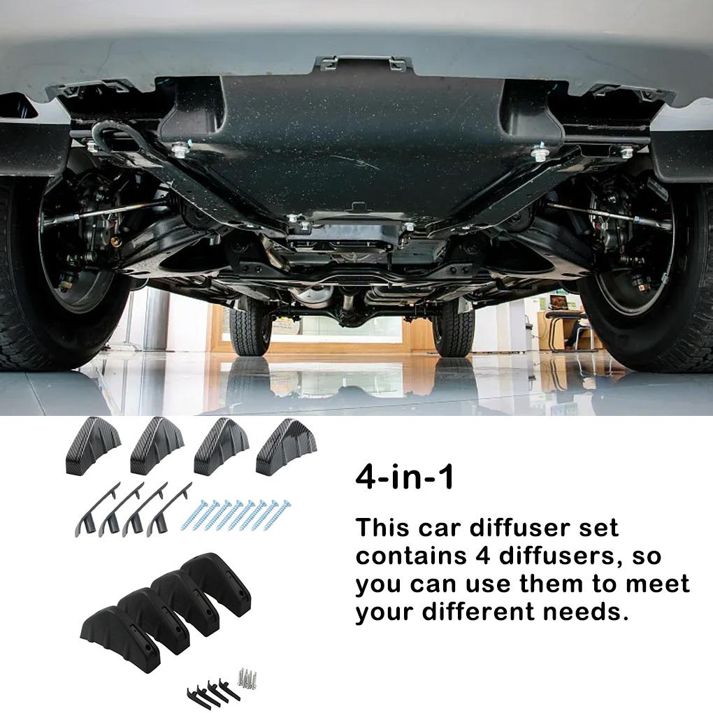 Универсальные диффузоры заднего бампера автомобиля, сменные спойлеры для автомобиля, модифицированные аксессуары для украшения автомобиля