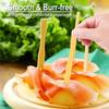 100Pcs Mini Bamboo Appetizer Forks Eco-Friendly Dessert Fork Bamboo Disposable Fork  Dessert Serving