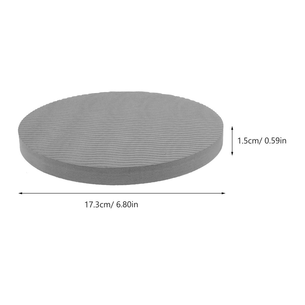 OUNONA Йога Колено Защита Колена для Йоги Спортивная Поддержка Запястья Подушка Одиночная 17см x Серые Накладки, Набор из 2 штук, Подушка, Нескользящие Накладки, Круглые, Толстые,