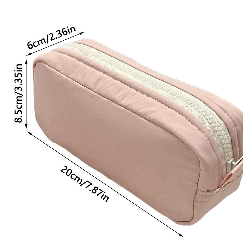Large Capacity Pen Bag Zipper Design Stationery Organizer New Pencil Case Students