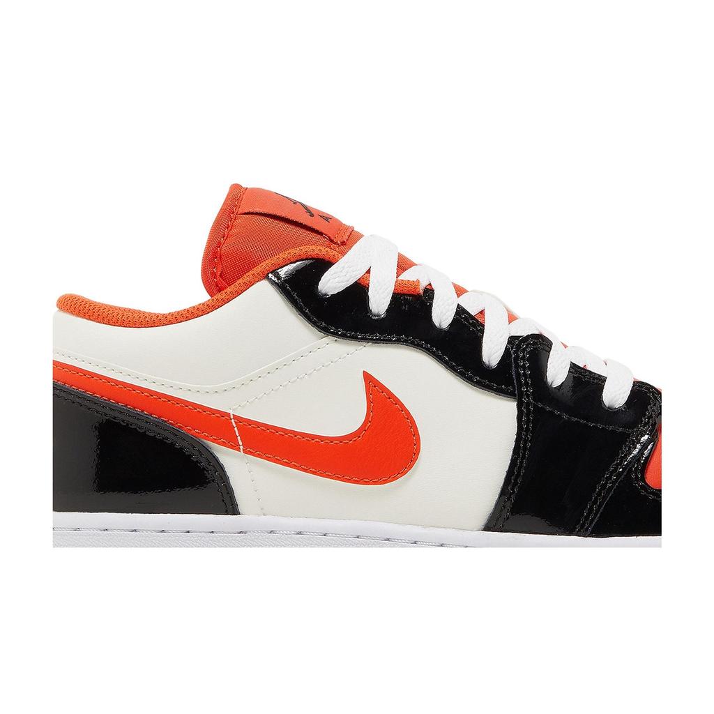 Air Jordan 1 Low SE Grade School 'Halloween' (Unisex) Team Orange / Black / Sail / Iron Grey Kids' Basketball Shoes DV1335 800