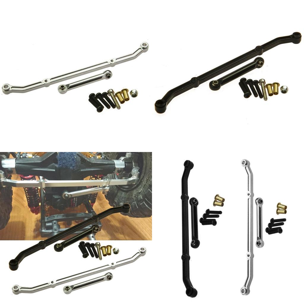 Durable Aluminum Steering Linkage Link Arm Set For 1/10 Rc Rock Crawler Cars Ax10 Scx10