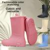 2025 Fashionable Medium-high Boot Rain Shoes For Women Waterproof Non-slip Kitchen Work Adult Rain Boots Women's
