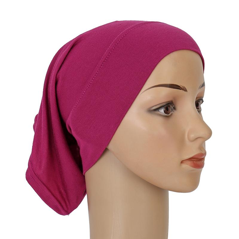 Women Soft Cotton Under Scarf Cap Turban Ready Wear Hijab Cap Female Headscarf Bonnet Hijabs Head Wraps For Women
