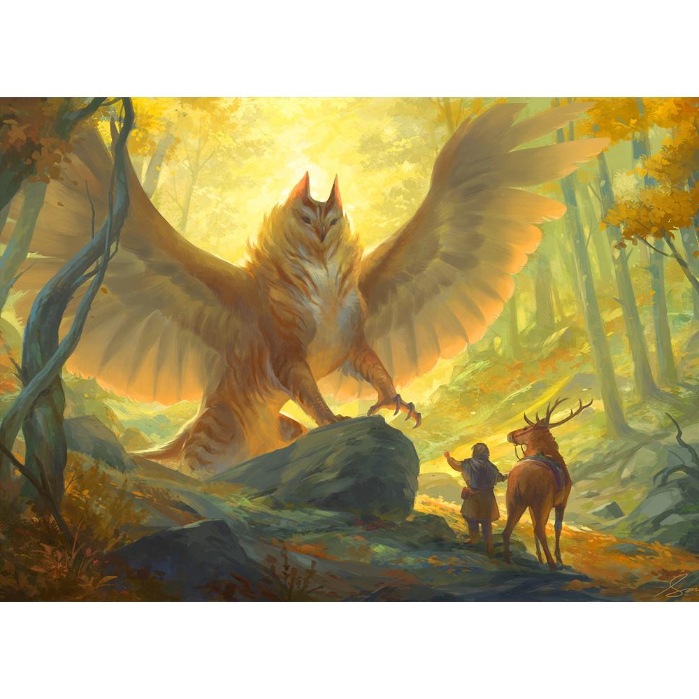 5D Full Drill Diamond Painting Eagle Tiger Art Rhinestone Tree Diamond Embroidery Landscape Forest Elf Craft Kit Wall Art