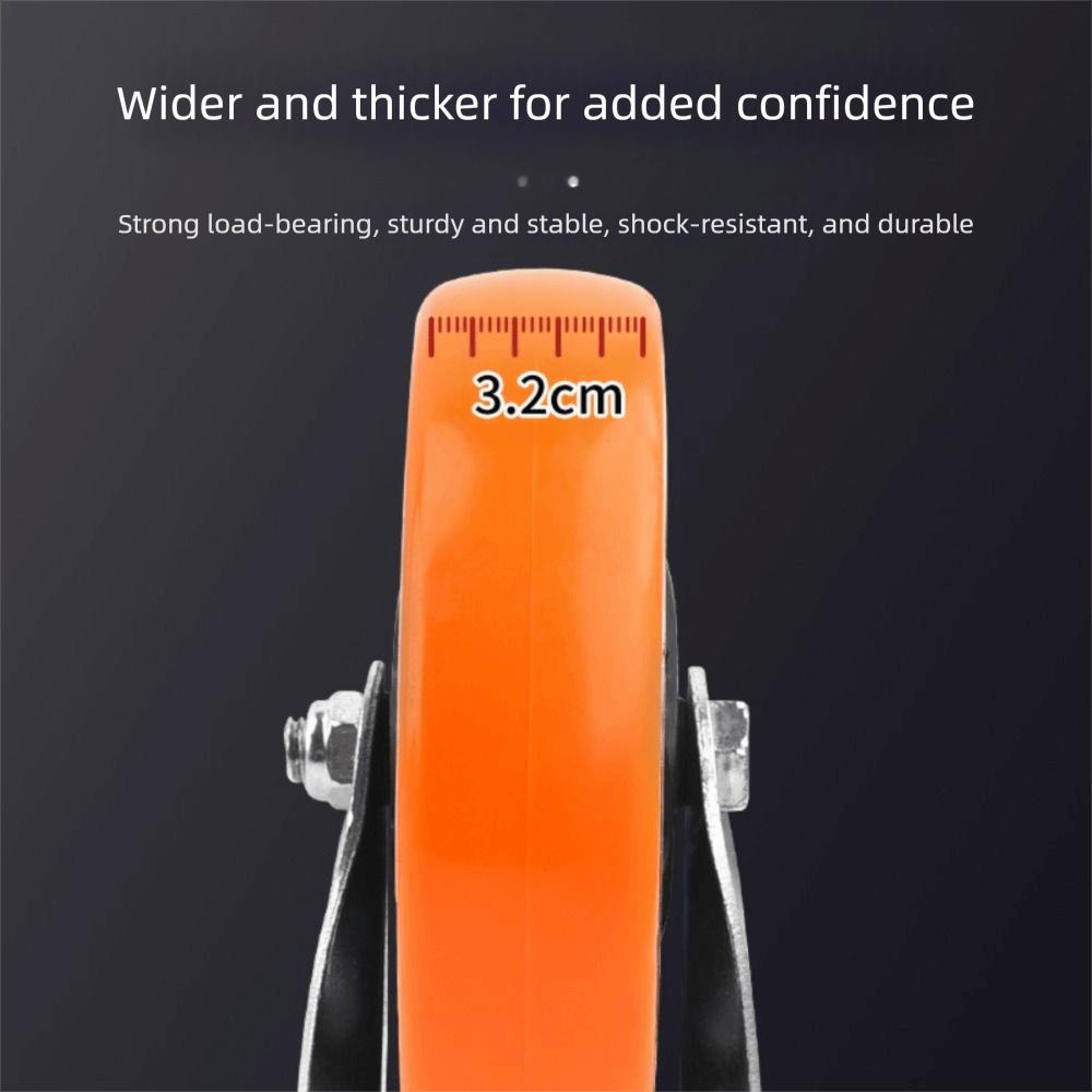 Blackheart Orange Face Furniture Castor 3" / 4" /5'' Wheel Industrial wheels  Table Shelf