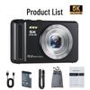 5K HD Digital Camera - Portable Selfie & Photography Camera