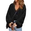 Women's Loose Casual Long Sleeved Knitted Cardigan Sweater Long Sleeved Jacket Fashionable Jacket
