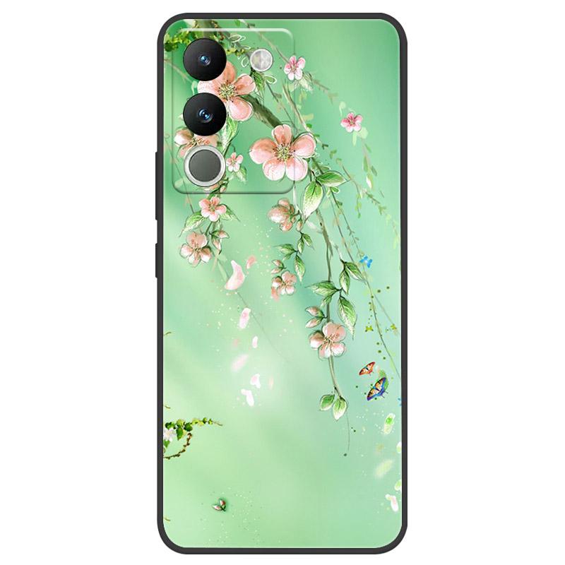 Чехол для VIVO V29E V2317 Защитный чехол для камеры Для телефона VIVO Y200 5G Мягкий силиконовый TPU Задняя крышка V2307 Ударопрочный Fundas