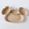Flexible Baby Compartmentalized Dinner Plate Waterproof Kids Feeding Bowl Tableware  Toddlers