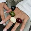 SHIXIN 4 Стиля Винтажные Массивные Акриловые Смоляные Большие Широкие Кольца для Женщин Панк Гладкая Поверхность Геометрия Неправильное Кольцо на Фалангу Новое