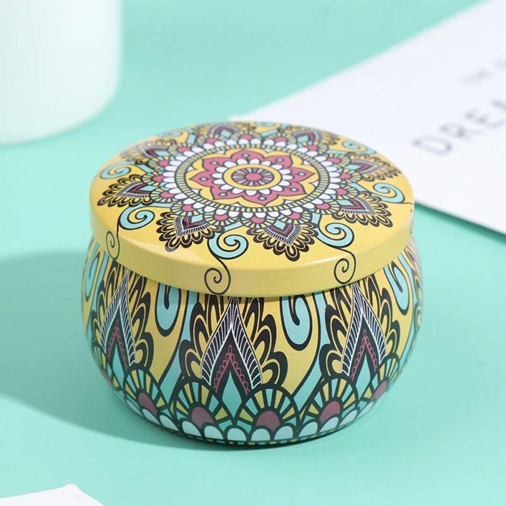 Drum-shaped Tin Box Party Supply Storage Case Durable Candy Cookie Box