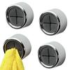 Towel Storage Racks Holder Hanger Adhesive Rag Dishcloth Holder Kitchen Rag Cleaning Hook Tools Creative Bathroom Kitchen Tools