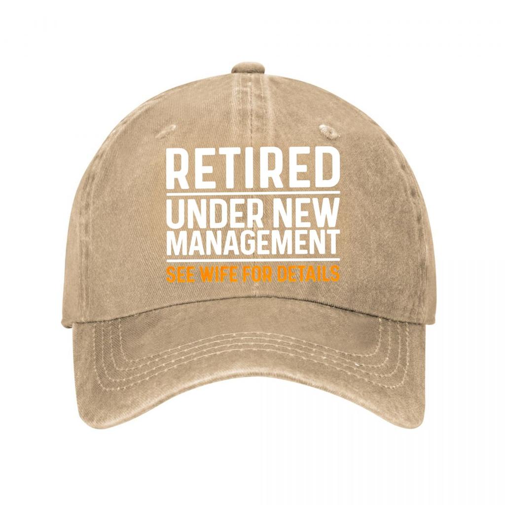 Retired Under New UnisexageUnisext Vintage Baseball Cap New Vintage Washed Cotton Baseball Cap Parent Kids Sun Hats