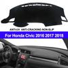 Чехол на приборную панель автомобиля, коврик для защиты от солнца для Honda Civic 2016 2017 2018