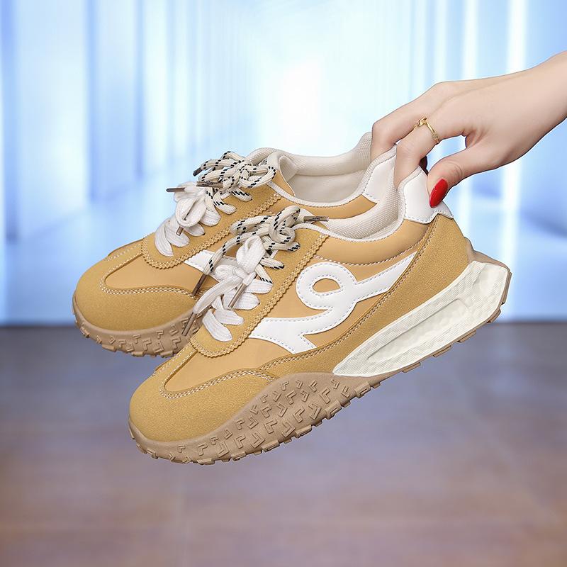 Женские немецкие тренировочные кроссовки на платформе, весна 2025, новая цветовая гамма, кроссовки Форреста Гампа, повседневные универсальные нескользящие беговые спортивные кроссовки для папы