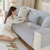 Осенний домашний хлопковый чехол Funda Sofa Mat Non-slip Blue Sofa Cushion Couch Sofa Covers Mat