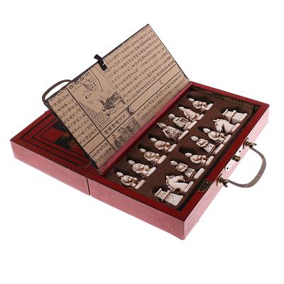 32 шт./Набор Смоляные Традиционные Китайские Шахматы с Кофейным Деревянным Столом Винтажная Настольная Игра Коллекция Игрушек Подарок