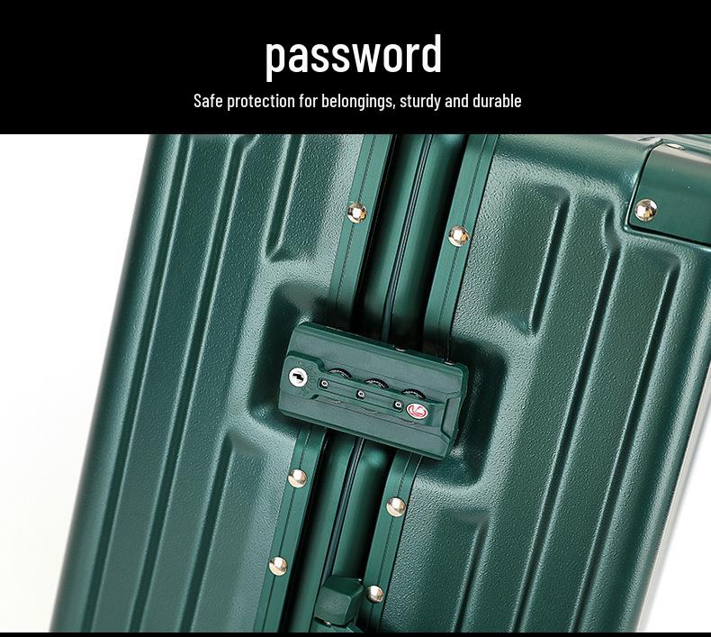 Yulu Xing Trendy 20-Inch Girl's Trolley Case with Universal Wheels & 24-Inch Combo Lock