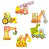 DJECO Puzzle Duo Artic-Roll Vehicle, Working Vehicle, Excavator, Picture Matching, Ages 1, 2, and 3, Boys and Girls, Toddlers, Baby Gift, Present,