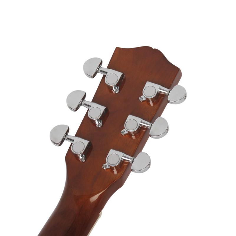 41-дюймовая гитара из липы с вырезом, гладкая накладка на гриф, включает в себя сумку + ремешок + струну + медиатор + настройку с шестью отверстиями