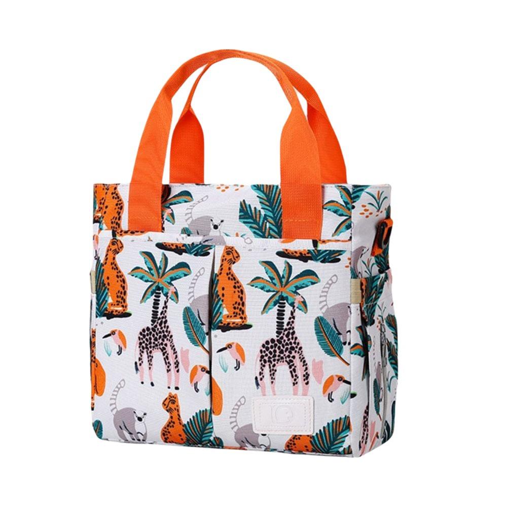 Модная сумка для мамы с принтом, большая вместимость, водонепроницаемая сумка для подгузников, легкая, с широким отверстием, сумка для детских подгузников для младенцев