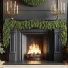Christmas Cedar Garland Artificial Winter Pine Garland for Mantle Holiday Atmosphere Props Party Decor for Front Door Fireplace