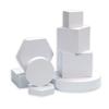 MagZen Photography 3D Object Photography 8 Piece White Props, Objects, Plain, Lightweight, Photography, Accessories, Set,