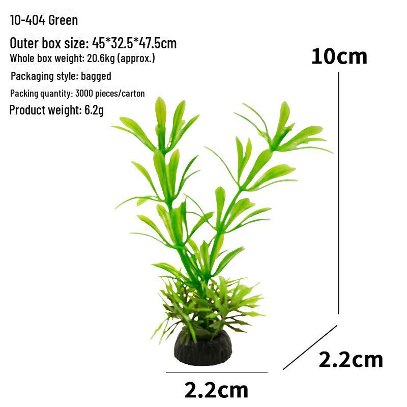 Aquarium Decor: Artificial Plants & Flowers for Fish Tank Landscaping (10-4 Series)