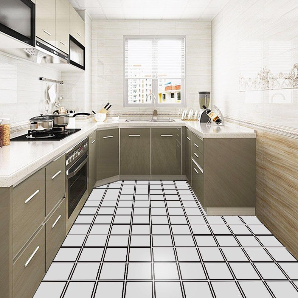 4 шт. водостойкие самоклеящиеся плиточные напольные наклейки для кухни, ванной комнаты, обои из ПВХ, мебель для спальни, настенные наклейки для украшения комнаты
