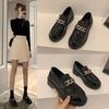 Retro Patent Leather Small Leather Shoes Women's Spring New Fashion British Style Muffin Platform Single Shoes Black Mary Jane Student Shoes