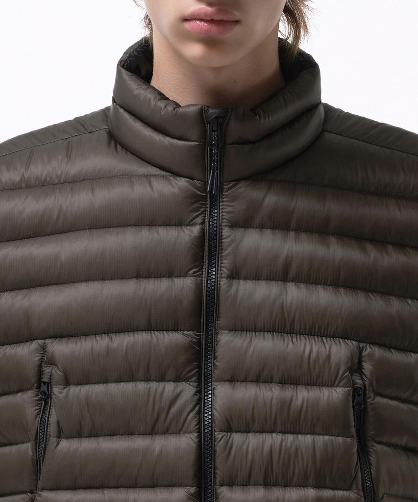 Musinsa Standard [City Leisure] Sheer Ripstop High-Neck Light Down Vest [Brown]
