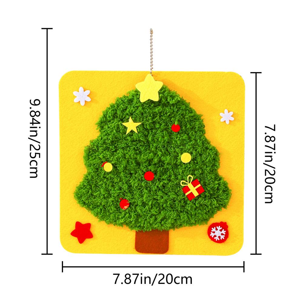 Рождественский набор для шитья, набор для шитья, поделки для начинающих, детские вышитые игрушки, нетканый материал для украшения дома на праздник
