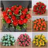 Mini Valentine's Day Flowers 18 Head Crystal Grass Bouquet Rose Flowers Decorative  Home Decorative
