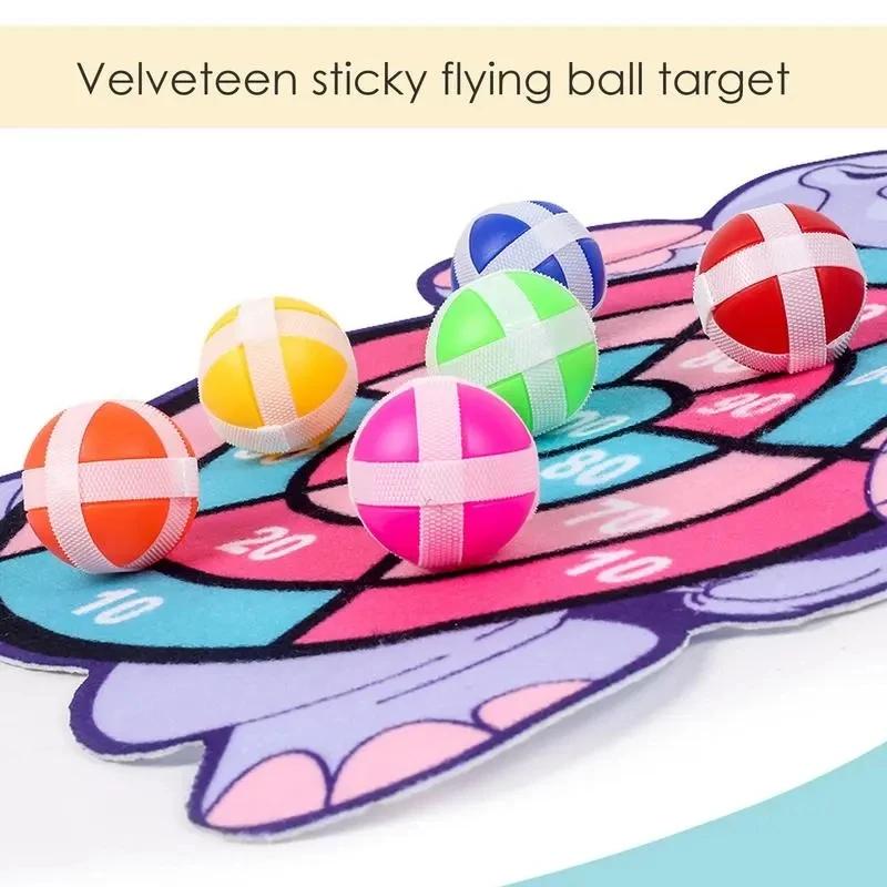 Развивающая игрушка - мультяшный мишень для дартса с липким шариком - идеальный рождественский подарок для детей на Рождество, День благодарения