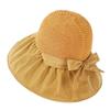 Wide Brim Bucket Hat Foldable Sunshade Hat Women Beach Cap