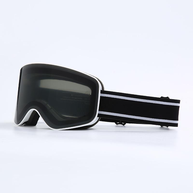 International Big-Name Double-Layer Ski Goggles with for Revo Coating Snap-On Cylindrical Lens Anti-Fog for Myopia