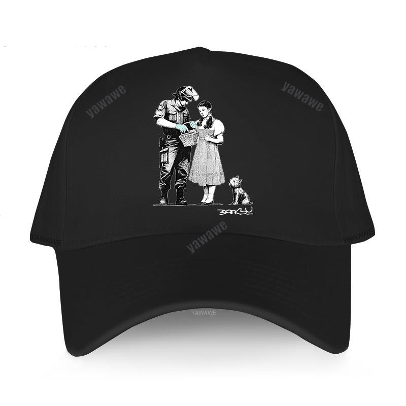 Уличная бейсбольная кепка Snapback, черные хлопковые шляпы, Бэнкси Дороти из страны Оз, мастер Stop And Search, мужская и женская кепка в стиле хип-хоп, шляпа от солнца