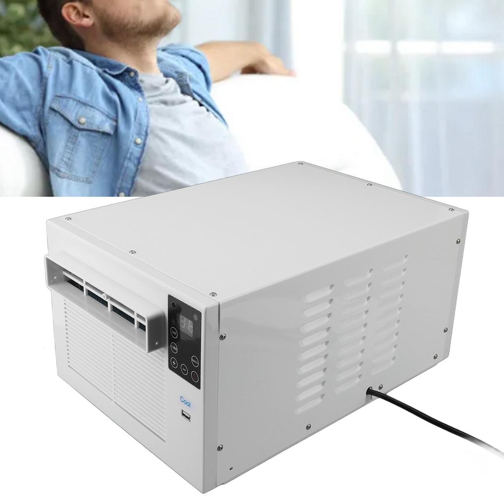 Портативный кондиционер 1900 BTU 280 Вт Мини-мобильный кондиционер с пультом дистанционного управления Энергосберегающий для дома, общежития, офиса, кемпинга