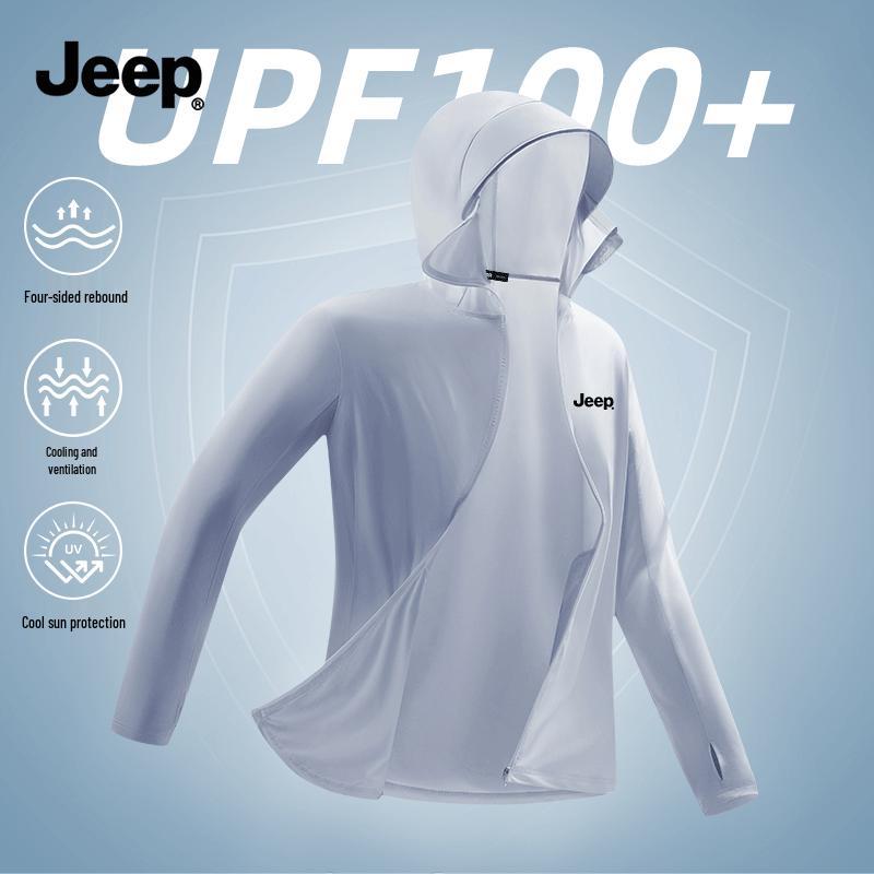 Jeep Мужская охлаждающая солнцезащитная куртка с капюшоном