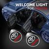 EINM2 Car exterior annual inspection sticker Car logo wireless LED logo car door welcome light For Toyota Camry Hilux Prius Auris