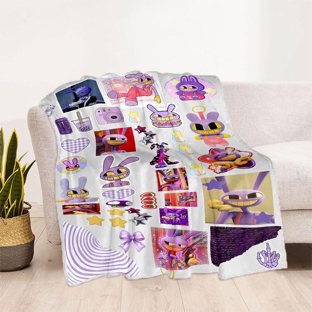 Digital Circus Blanket Warmthful Decor Perfect for Bedding Bed Office for All Occasions Stylish Decor Best Holiday Gift for Friends Family